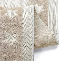 Tappeto per Bambini - Star Frame (crema/marrone)