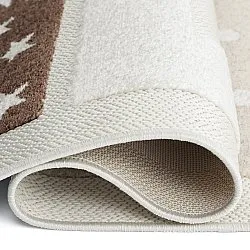Tappeto per Bambini - Star Grid (crema/marrone)