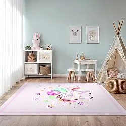 Tappeti per bambini - Unicorn Balloon (rosa)