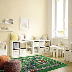 Tappeti per bambini - Village Road (verde)