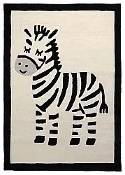 Tappeto per Bambini - Zebra Hand Tufted Wool Premium (beige/nero)