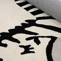 Tappeto per Bambini - Zebra Hand Tufted Wool Premium (beige/nero)