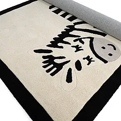 Tappeto per Bambini - Zebra Hand Tufted Wool Premium (beige/nero)