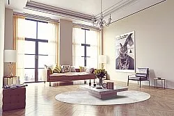 Tappeto rotondo - Rouen (beige)