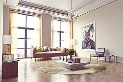 Tappeto rotondo - Cadiz (beige)