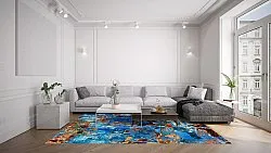 Tappeto Wilton - Rillo (blu)
