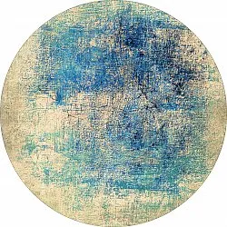 Tappeto rotondo - Sierra (blu)