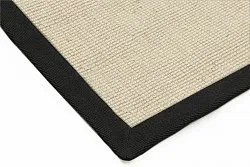 Tappeto In Sisal - Agave (nero/offwhite)