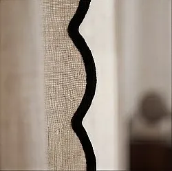 Set di 2 tende in cotone Yrsa (beige chiaro)