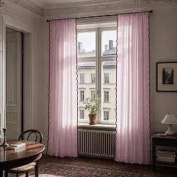 Set di 2 tende in cotone Yrsa (rosa)