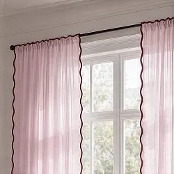 Set di 2 tende in cotone Yrsa (rosa)