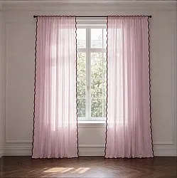 Set di 2 tende in cotone Yrsa (rosa)