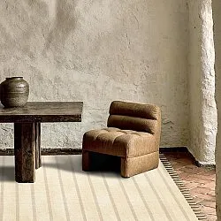 Tappeto di cotone - Helle (bianco sporco/grigio)