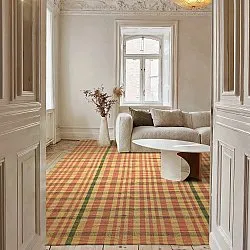 Tappeto di cotone - Husvik (senape/multicolore)