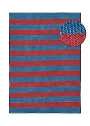 Tappeto di cotone - Nilo (rosso/blu)