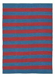 Tappeto di cotone - Nilo (rosso/blu)