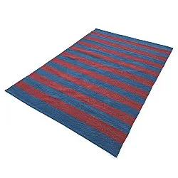 Tappeto di cotone - Nilo (rosso/blu)