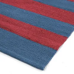 Tappeto di cotone - Nilo (rosso/blu)
