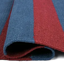 Tappeto di cotone - Nilo (rosso/blu)