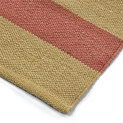 Tappeto di cotone - Nilo (giallo senape/terracotta)
