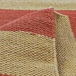 Tappeto di cotone - Nilo (giallo senape/terracotta)