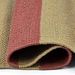 Tappeto di cotone - Nilo (giallo senape/terracotta)