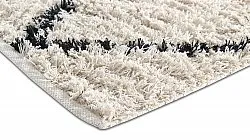 Tappeto A Pelo Lungo - Alcott Natural Cotton Shaggy (nero/bianco)
