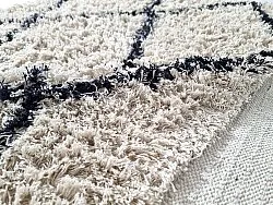 Tappeto A Pelo Lungo - Alcott Natural Cotton Shaggy (nero/bianco)