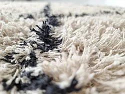 Tappeto A Pelo Lungo - Alcott Natural Cotton Shaggy (nero/bianco)