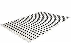 Tappeto di cotone - Helle (offwhite/nero)