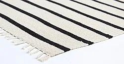 Tappeto di cotone - Helle (offwhite/nero)