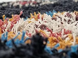 Tappeto A Pelo Lungo - Marden Natural Cotton Shaggy (nero/multi)
