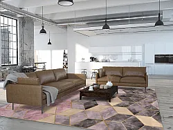 Tappeto Wilton - Brendola (rosa/grigio/oro)
