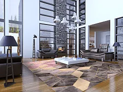 Tappeto Wilton - Brendola (rosa/grigio/oro)