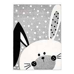 Tappeto per la camera dei bambini TAPPETI PER BAMBINI per ragazzo ragazza Bubble Bunny grigio coniglio