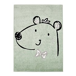 Tappeto per la camera dei bambini TAPPETI PER BAMBINI per ragazzo ragazza Bubble Bear verde orso