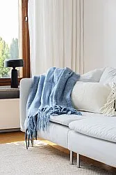 Coperte - Plaid in misto lana - Carol (blu)