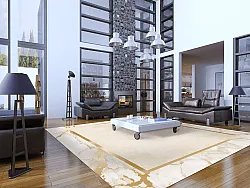 Tappeto Wilton - Cerasia (beige/bianco/oro)