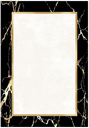 Tappeto Wilton - Cerasia (nero/bianco/oro)