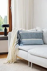 Fodera per cuscino in misto lana - Charlotte (blu)