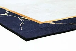 Tappeto Wilton - Cerasia (blu/bianco/oro)