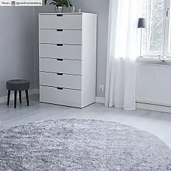 Tappeti rotondi - Cosy (argento)