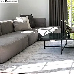Tappeto In Viscosa - Jodhpur Special Luxury Edition (grigio chiaro/beige)