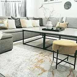 Tappeto Wilton - Cesina (stone/bianco/oro)
