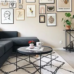 Tappeto A Pelo Lungo - Morocco (nero/bianco)