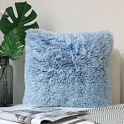 Fodera per cuscino - Fuzzy (blu)