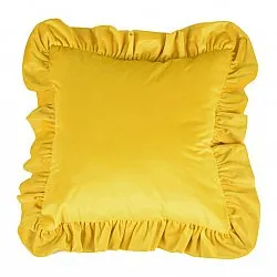 Fodera per cuscino - Ruffled (giallo)