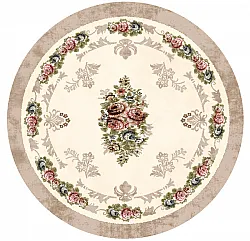 Tappeto rotondo - Delpha (beige/multi)