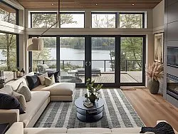 Tappeto in denim - Ally (nero/bianco sporco)