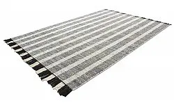 Tappeto in denim - Ally (nero/bianco sporco)